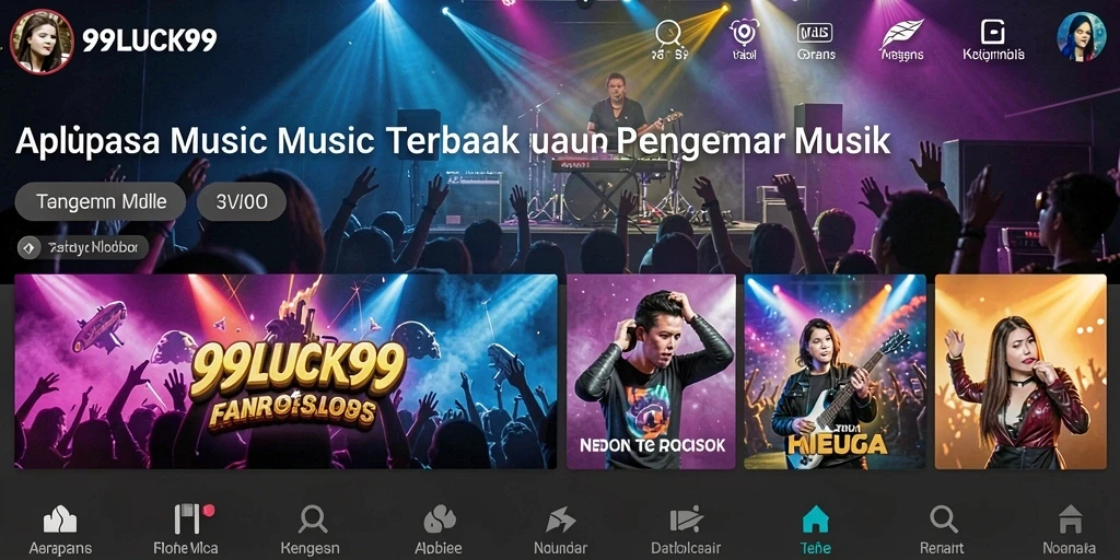 Screenshot gameplay 99LUCK99 menampilkan pengalaman musik yang interaktif dan seru.