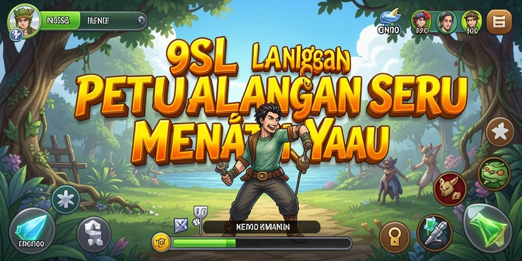 Screenshot gameplay 9SL menampilkan petualangan yang menegangkan.