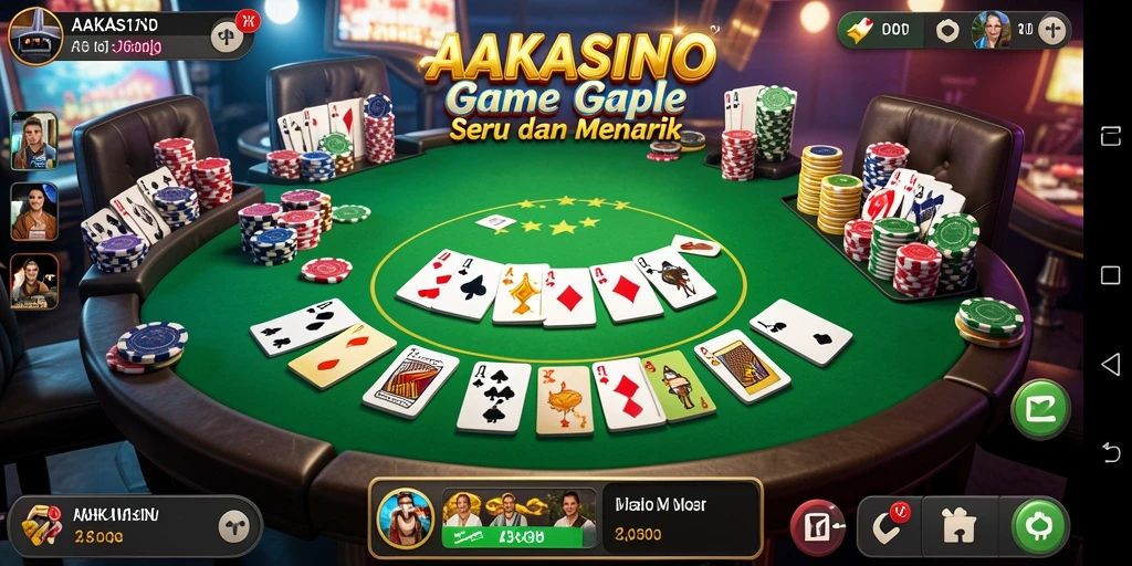 Tampilan gameplay AAKASINO yang seru dan interaktif.