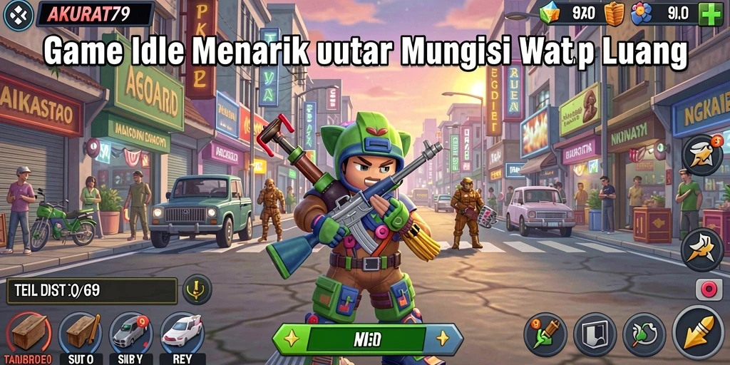Screenshot gameplay AKURAT79 menampilkan momen santai saat mengelola sumber daya.