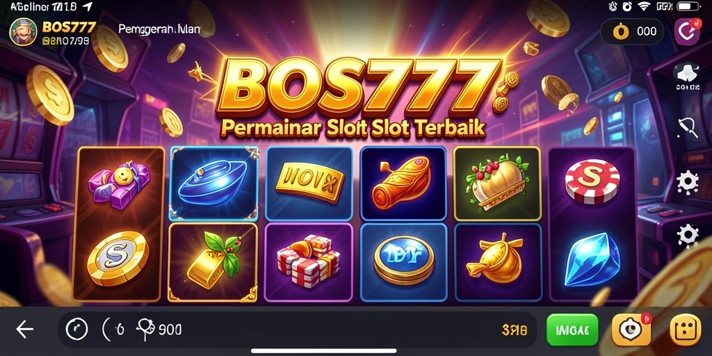 Tampilan gameplay menarik dari BOS777 yang memikat pemain Slot.