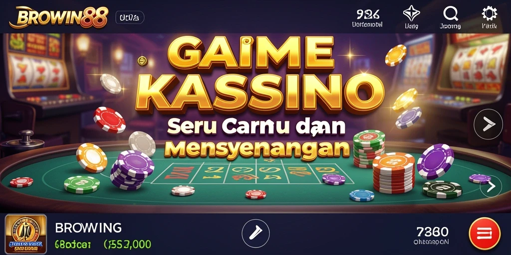 Gambaran gameplay seru BROWIN88 di kasino virtual.