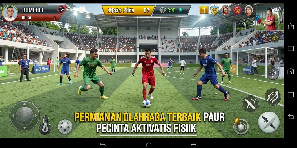 Tampilan seru dari pertandingan olahraga di BUMI303.