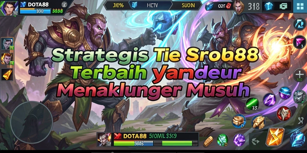 Screenshot DOTA88 menampilkan pertempuran epik di medan perang strategi.