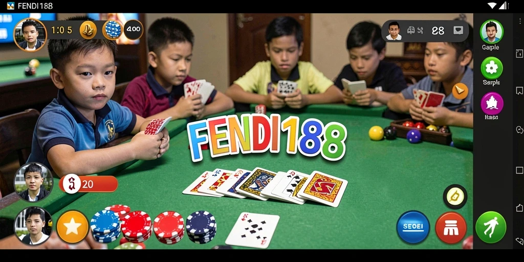 Screenshot FENDI188 menunjukkan pemain menikmati permainan Gaple.