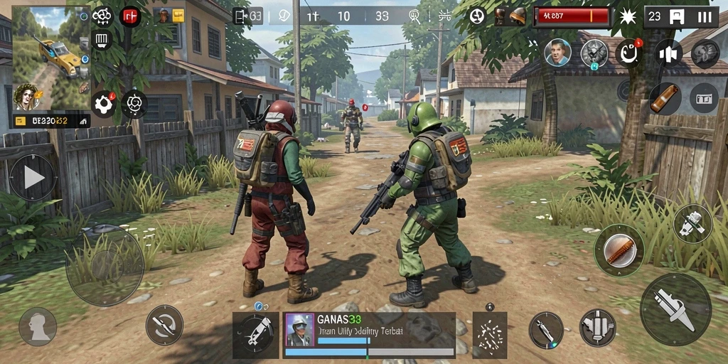 Screenshot utama aplikasi GANAS33 menunjukkan antarmuka pengguna yang sederhana dan fungsional.