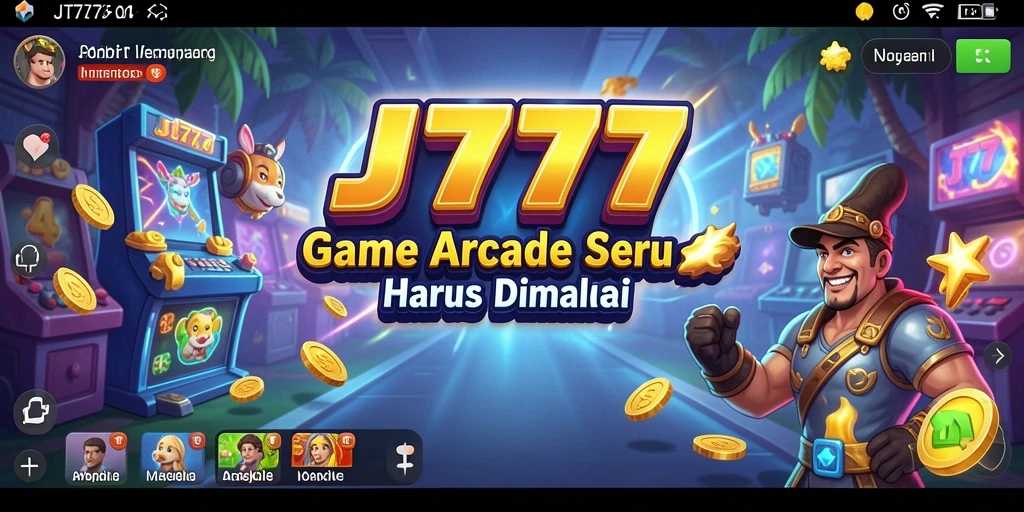 Tampilan gameplay JT777 yang penuh warna dan seru.