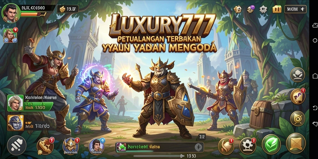 Tampilan gameplay LUXURY777 yang mengesankan dan mengasyikkan.