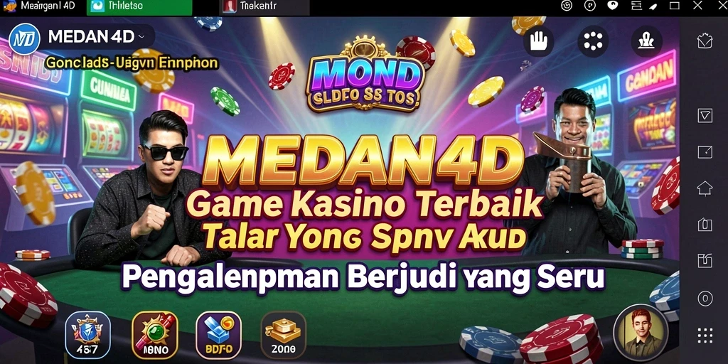 Screenshot MEDAN4D menunjukkan gameplay seru permainan Kasino.