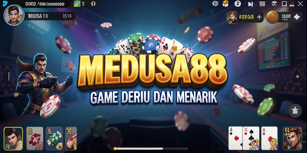 Tampilan gameplay menarik dari MEDUSA88 saat bermain Domino.