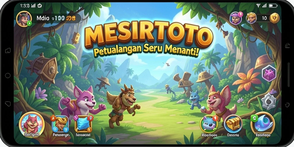 Tangkapan layar gameplay MESIRTOTO yang menampilkan aksi petualangan.