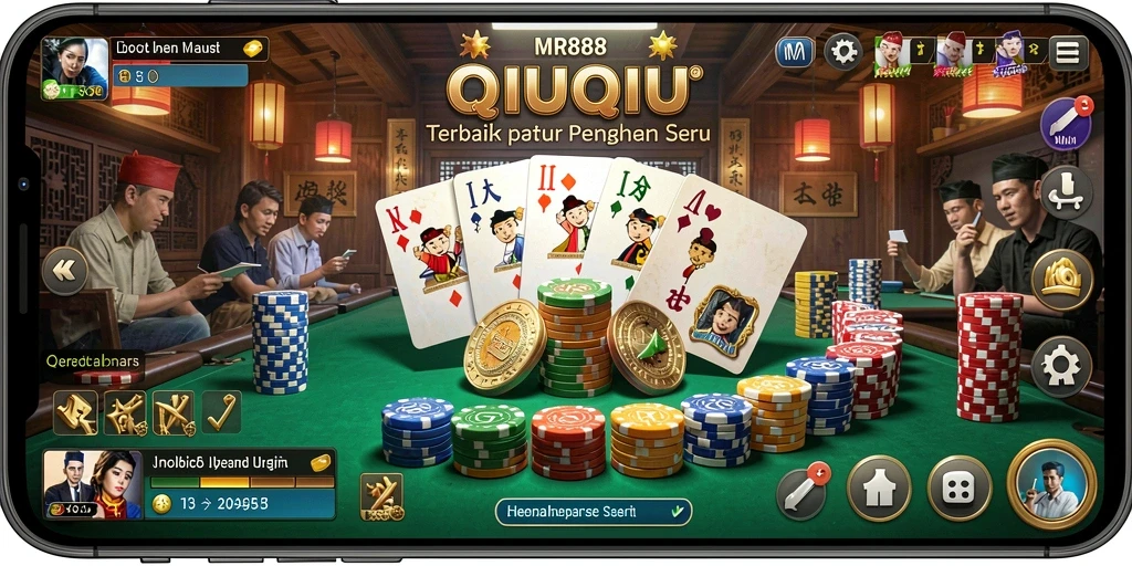 Gameplay seru dan kompetitif di MR888 yang menunjukkan aksi QiuQiu.