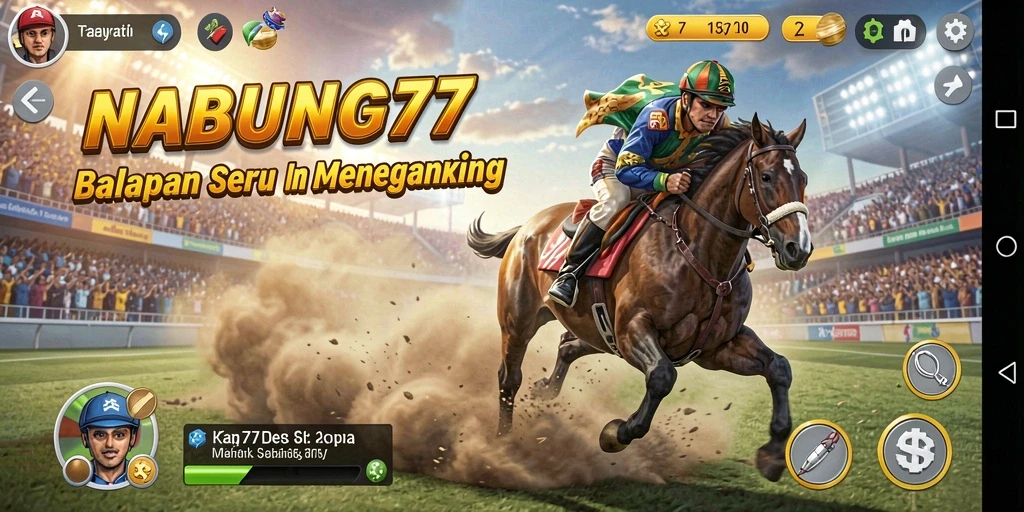 Screenshot NABUNG77 menampilkan aksi balapan yang mendebarkan dan grafis yang menawan.
