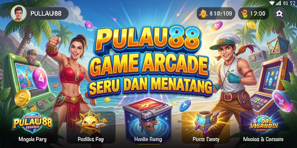 Screenshot gameplay PULAU88 yang menarik dengan grafis colorful.