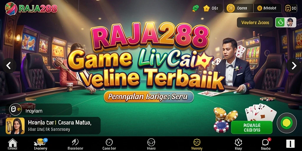 Tampilan gameplay RAJA288 Live Casino yang mengasyikkan.