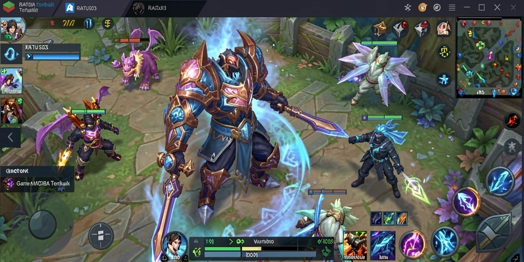 Screenshot gameplay karakter dalam RATU303 yang menampilkan pertarungan seru.
