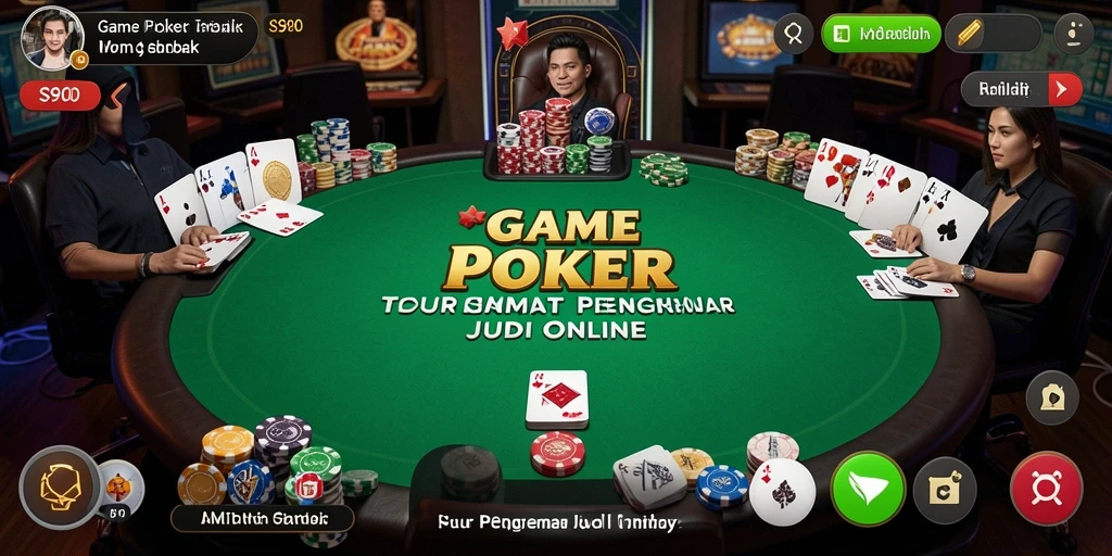 Tampilan gameplay S80 yang menegangkan dan seru dalam bermain Poker.