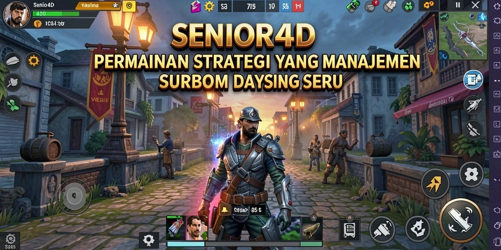 Tampilan gameplay menarik dari SENIOR4D dengan dinamika SLG.