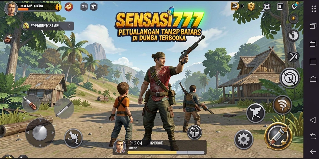 Gameplay SENSASI777 yang menampilkan eksplorasi dunia terbuka.