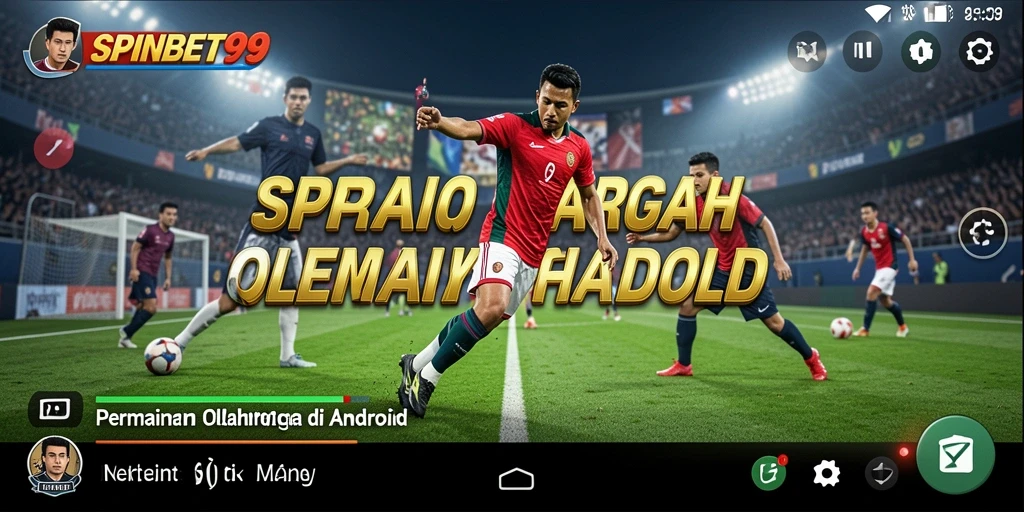 Screenshot SPINBET99 menampilkan aksi seru dalam permainan olahraga.