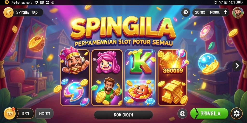 Tampilan gameplay menarik dari SPINGILA yang memikat para pemain.
