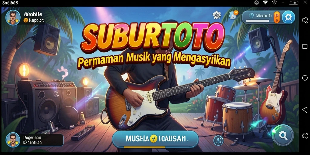 Tampilan gameplay SUBURTOTO yang penuh warna dan menarik.