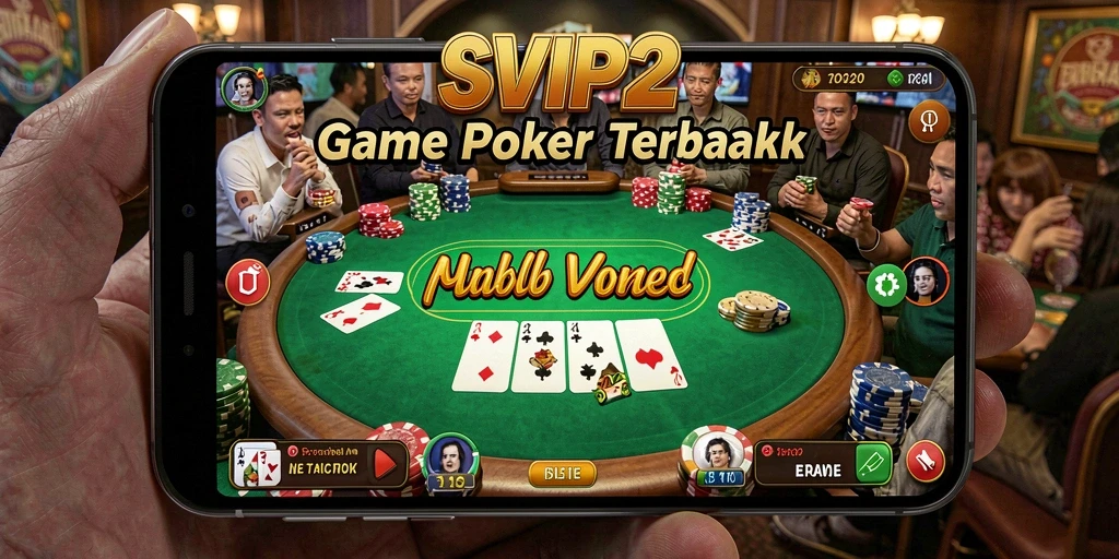 Tampilan gameplay Poker yang mendebarkan di SVIP2.