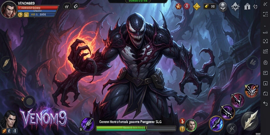 Tampilan gameplay <strong>VENOM889</strong> yang menegangkan dan strategis.