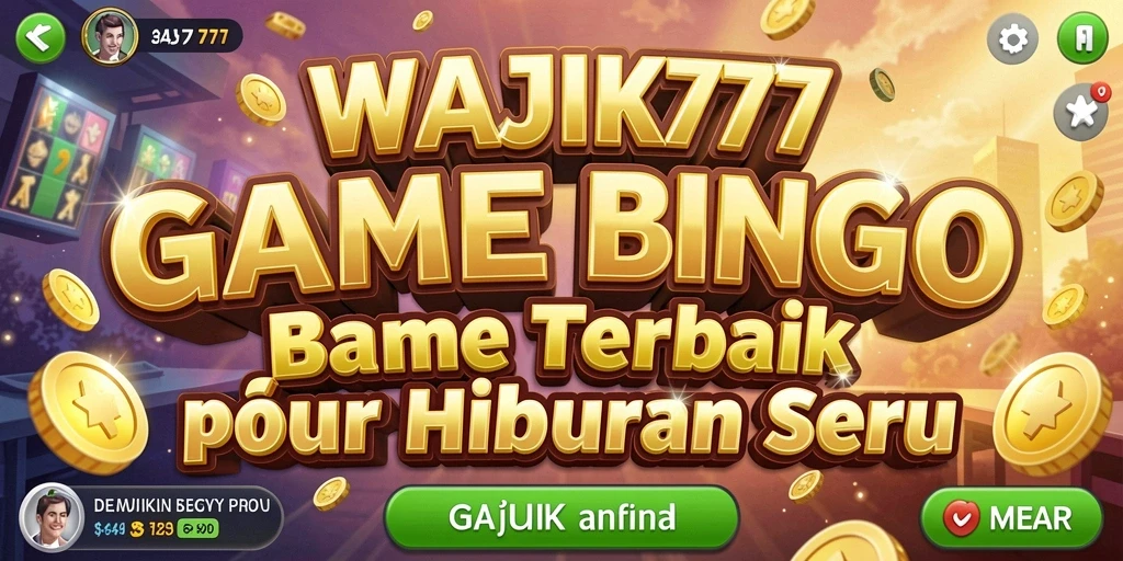 Tampilan gameplay Bingo yang seru dan menarik dalam WAJIK777.